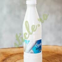 Sticla Plastic ECONOMIC ALB 1 L + Capac D38